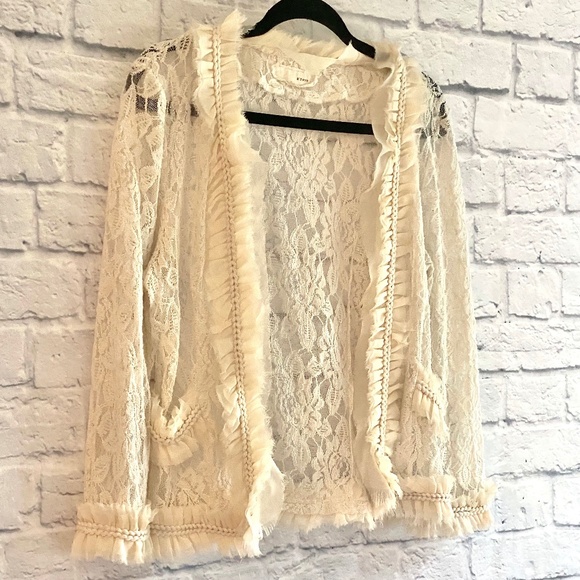 A'REVE SHORT LACE SWEATER - XL - NWOT - Picture 1 of 7